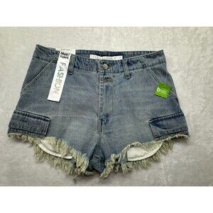 Tinseltown Mid Rise Denim Shorts Cargo Size 5